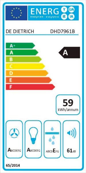 Obrázek ODSAVAČ VÝSUVNÝ Z PRACOVNÍ DESKY DHD7961B 86 cm