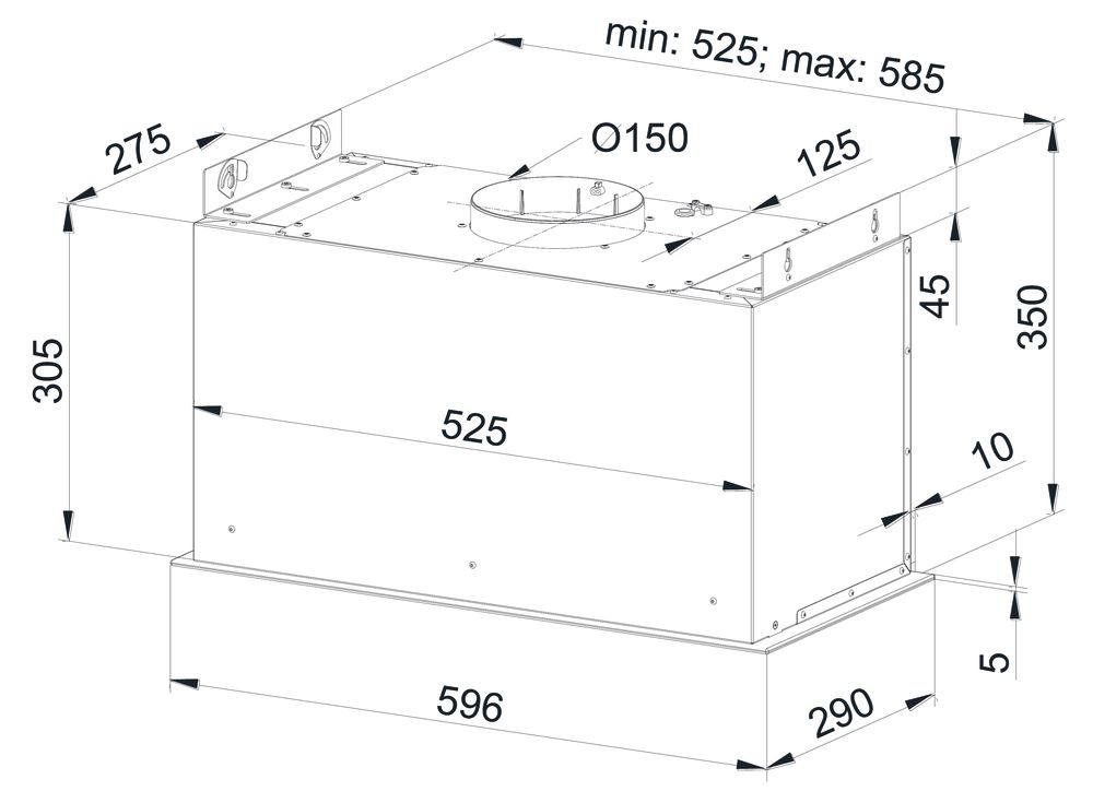 Obrázek Odsavač plně vestavný KMV6020BLG