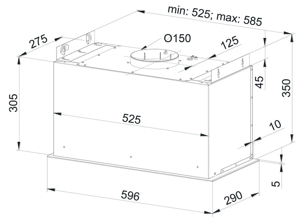Obrázek Odsavač plně vestavný KMV6020BLG
