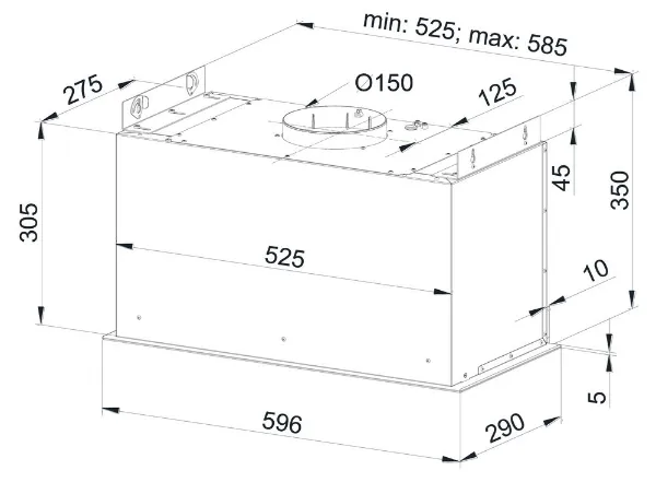 Obrázek Odsavač plně vestavný KMV6020BLG
