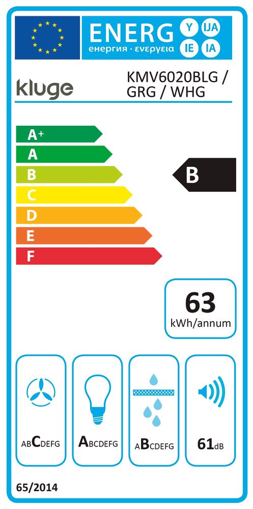 Obrázek Odsavač plně vestavný KMV6020WHG