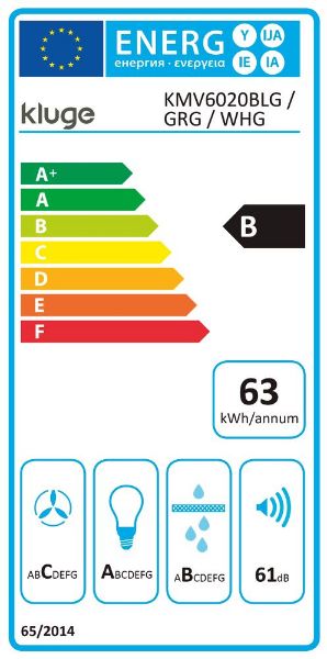 Obrázek Odsavač plně vestavný KMV6020WHG
