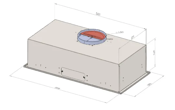 Obrázek ODSAVAČ PLNĚ VESTAVNÝ KOV5012IX