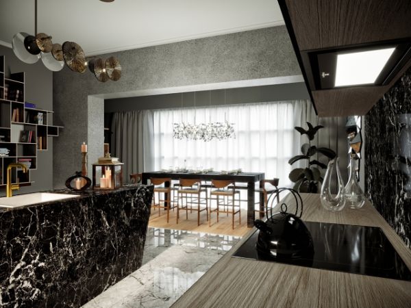 Obrázek Odsavač vestavný do skříňky SU Mini 60 Black (CDZ6001C)