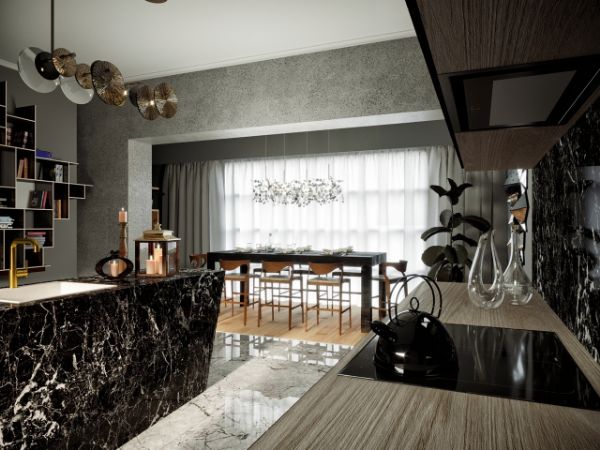 Obrázek Odsavač vestavný do skříňky SU Mini 60 Black (CDZ6001C)
