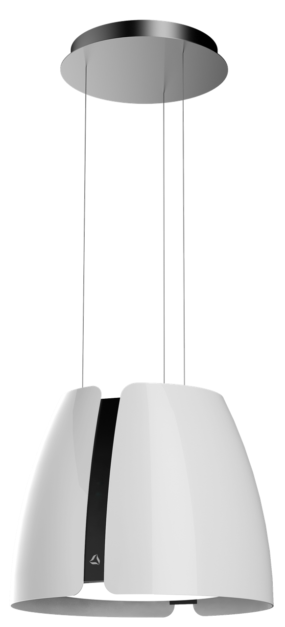 Obrázek Odsavač ostrůvkový Miss W Glossy White (CDW5001B)