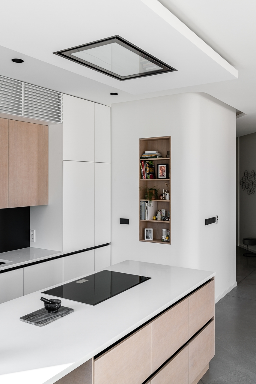 Obrázek Odsavač vestavný stropní SU Light Inox White (CDS9001IB)