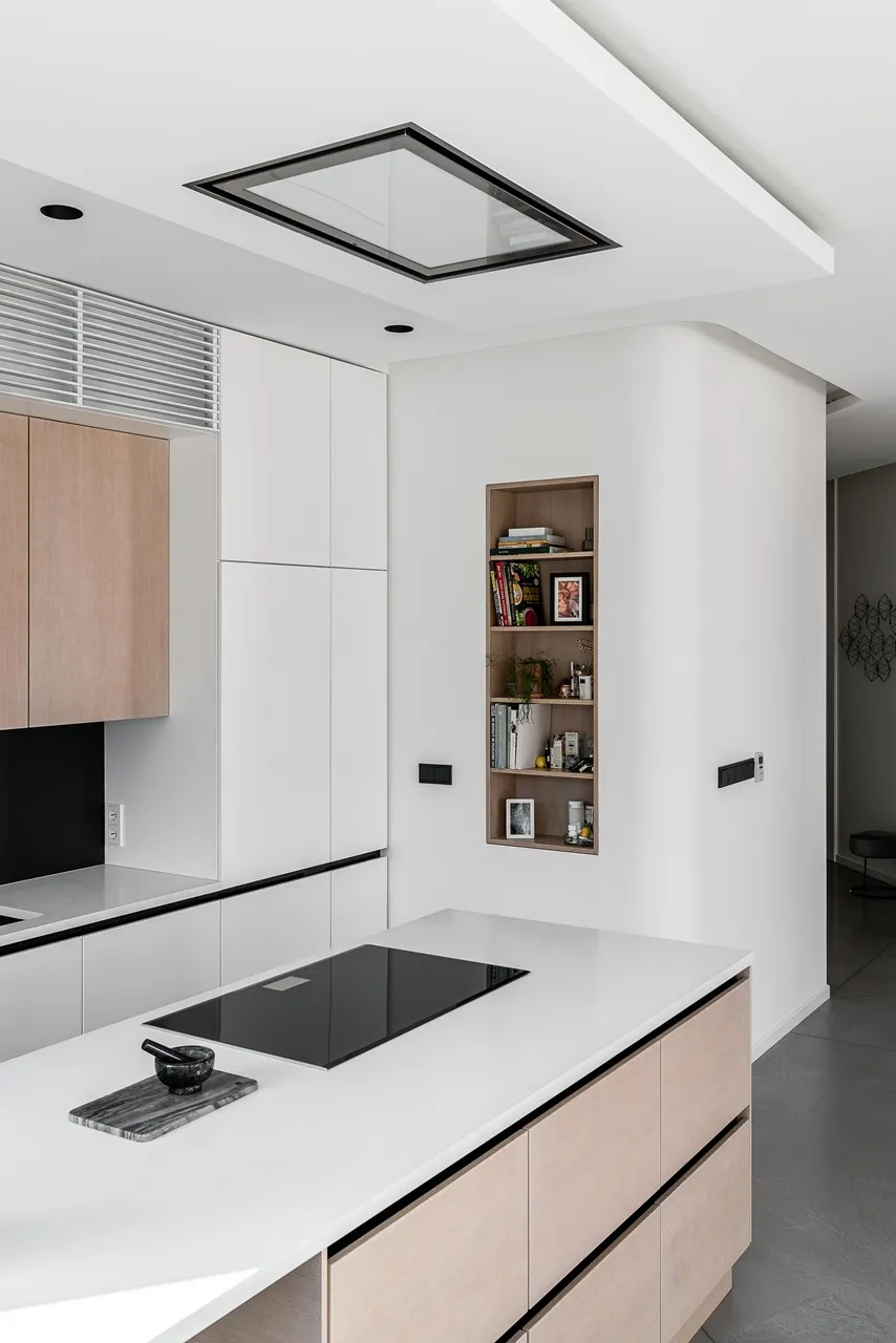 Obrázek Odsavač vestavný stropní SU Light Inox White (CDS9001IB)