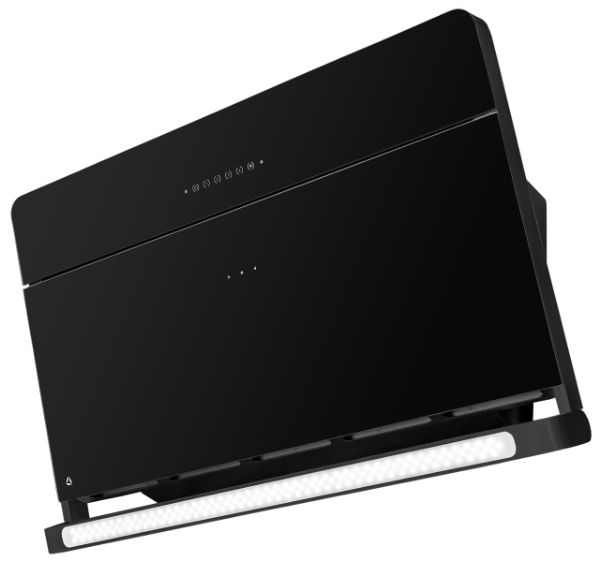 Odsavač šikmý komínový Illumia Black (CDP9002C)