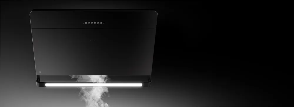 Obrázek Odsavač šikmý komínový Illumia Black (CDP9002C)
