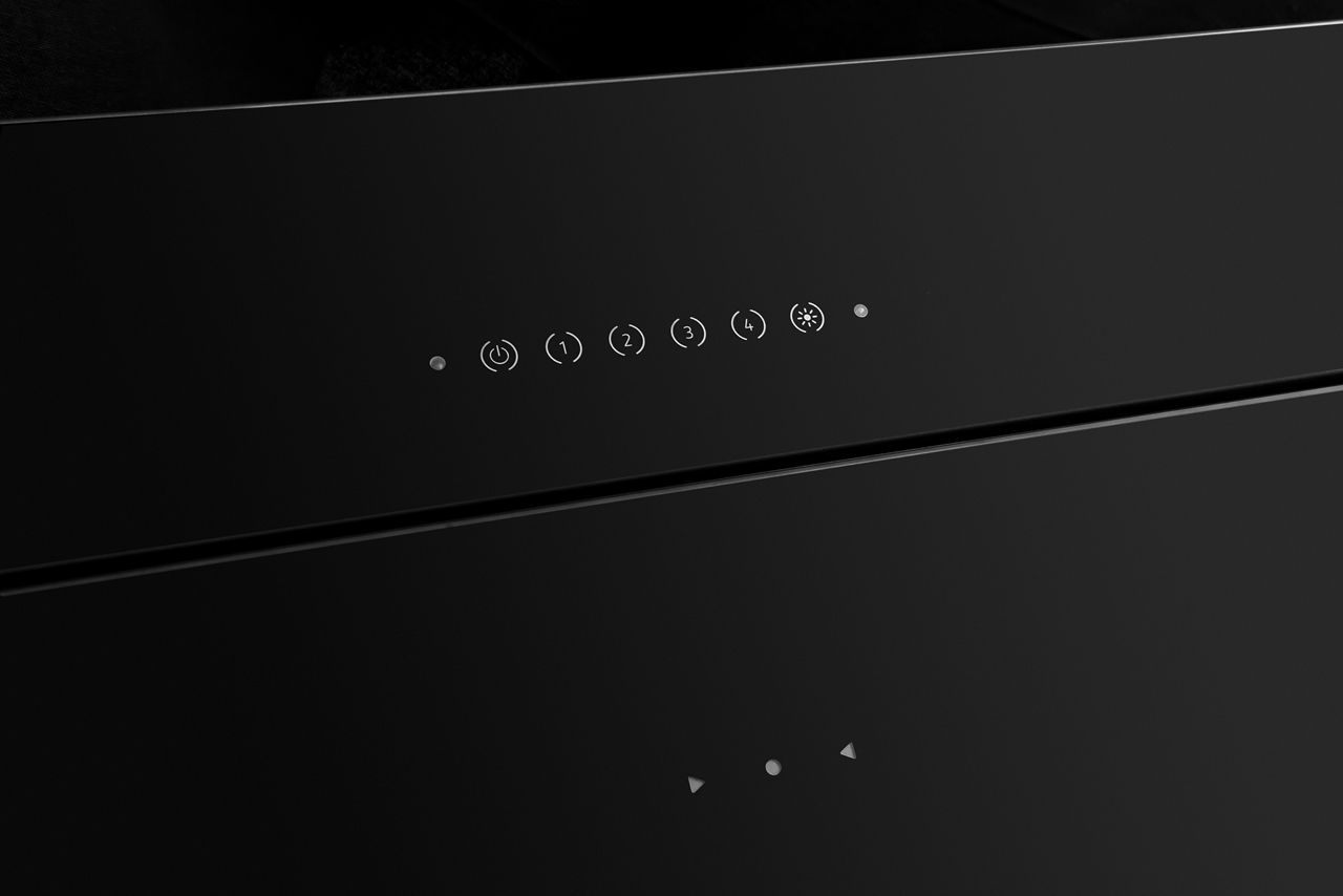 Obrázek Odsavač šikmý komínový Illumia Black (CDP9002C)