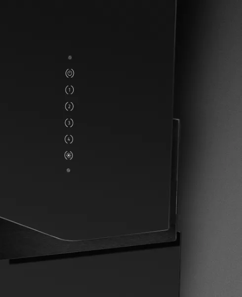 Obrázek Odsavač šikmý komínový Trio Black (CDP9001CC)