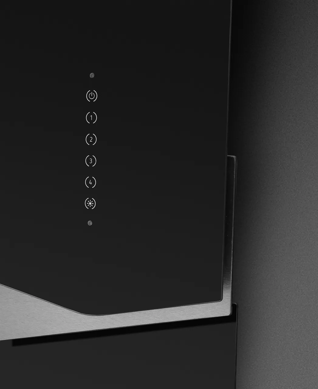 Obrázek Odsavač šikmý komínový Trio Black Inox (CDP9001CI)