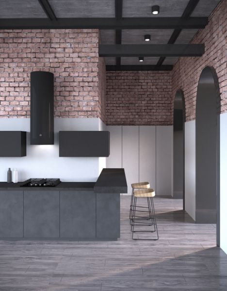 Obrázek Odsavač komínový Tubus Black (CDP3801C)