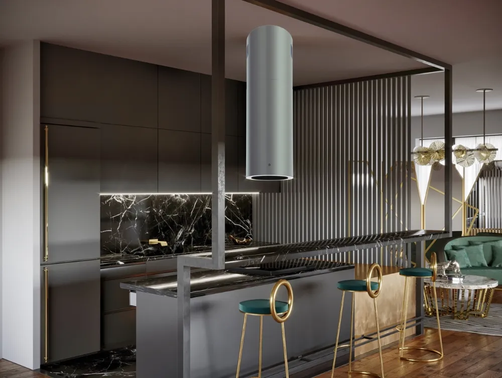 Obrázek Odsavač ostrůvkový Tubus W Inox (CDW3801I)
