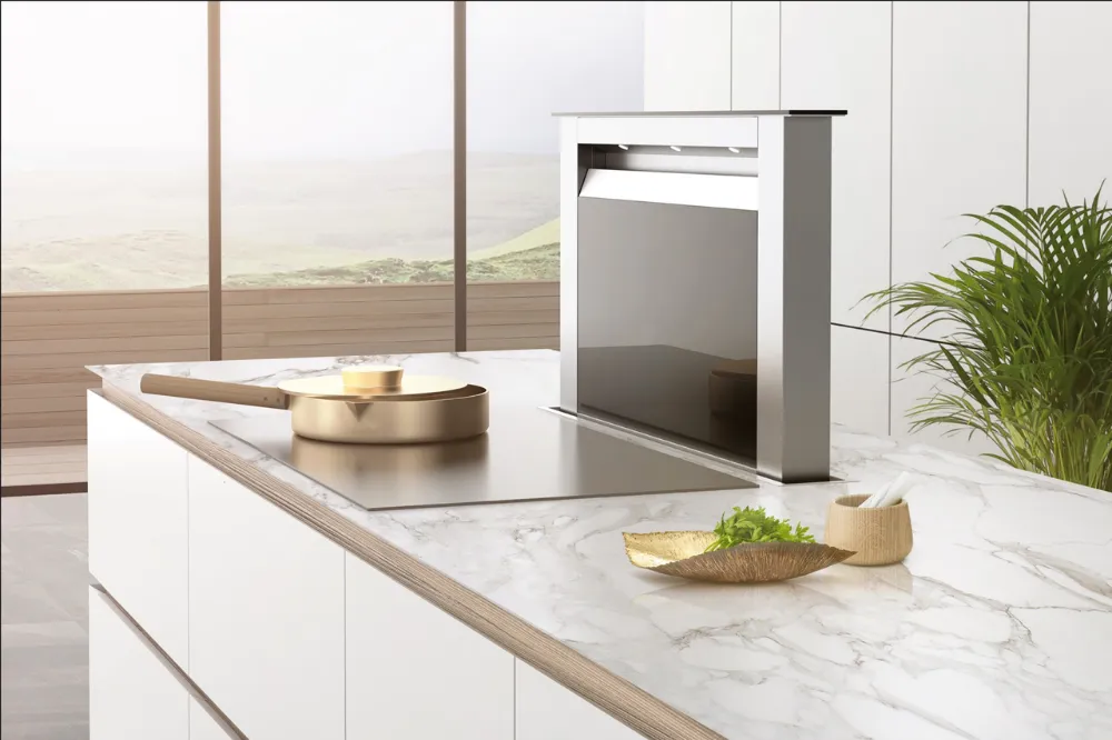 Obrázek Odsavač výsuvný z pracovní desky MOONDRAFT 90 Inox CDB9001IC