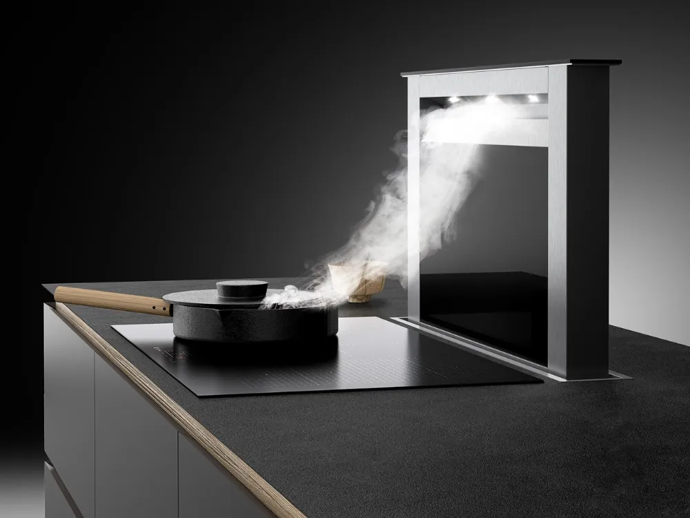 Obrázek Odsavač výsuvný z pracovní desky MOONDRAFT 90 Inox CDB9001IC