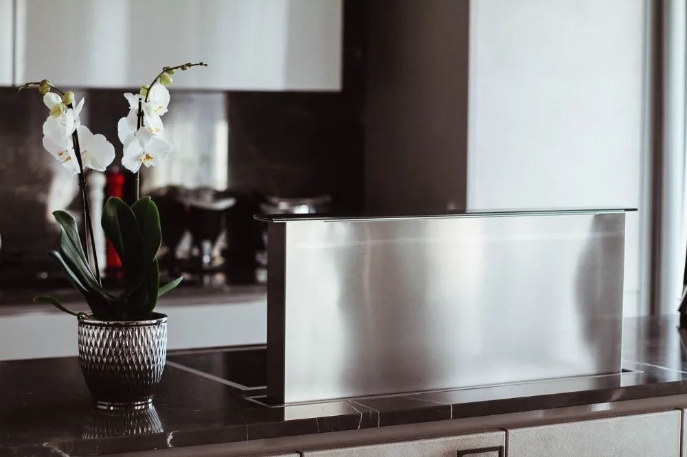 Obrázek Odsavač výsuvný z pracovní desky MOONDRAFT 90 Inox CDB9001IC