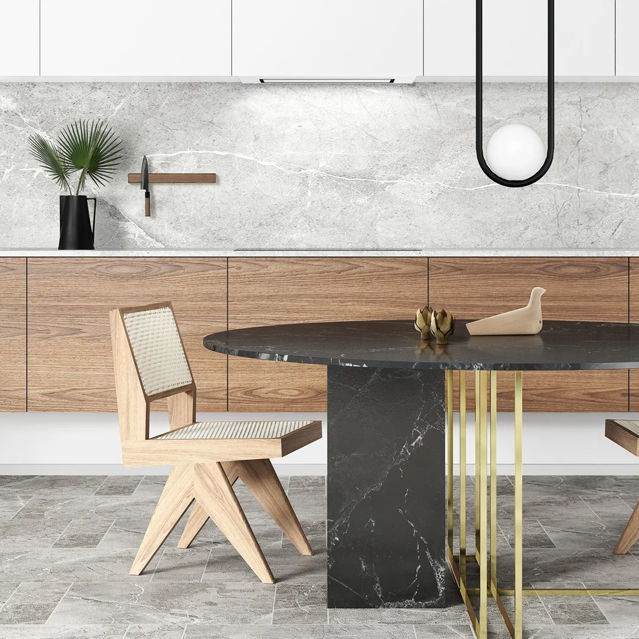 Obrázek Odsavač vestavný do skříňky Aura 55 White (CDZ5501B)