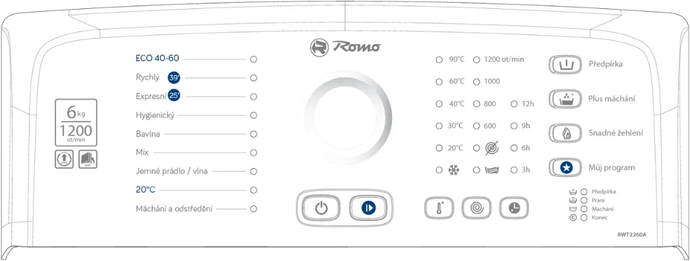 Obrázek PRAČKA RWT2260A