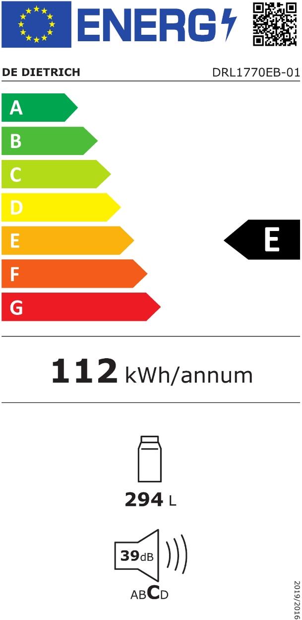 Obrázek CHLADNIČKA DRL1770EB