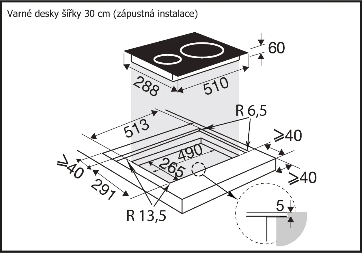 Obrázek DESKA INDUKČNÍ BPI1621UB
