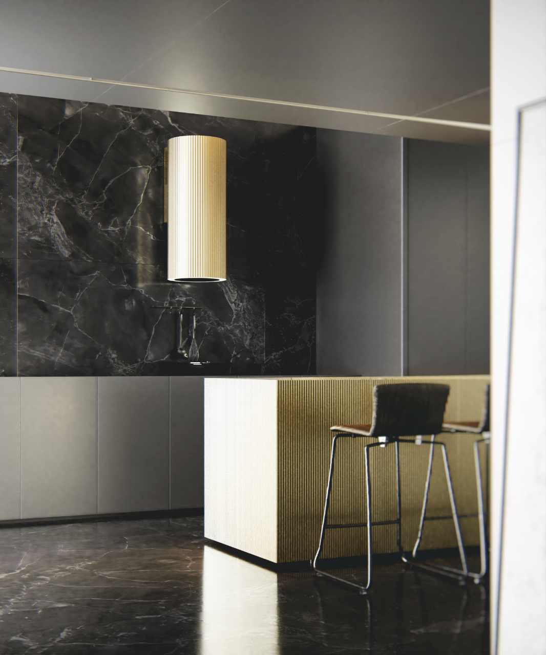 Obrázek Odsavač komínový Monogram Gold (CDP3802Z)