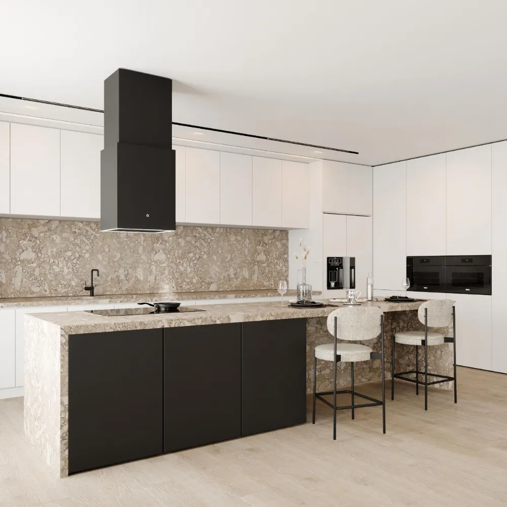 Obrázek Odsavač ostrůvkový Cube W Black (CDW4001C)