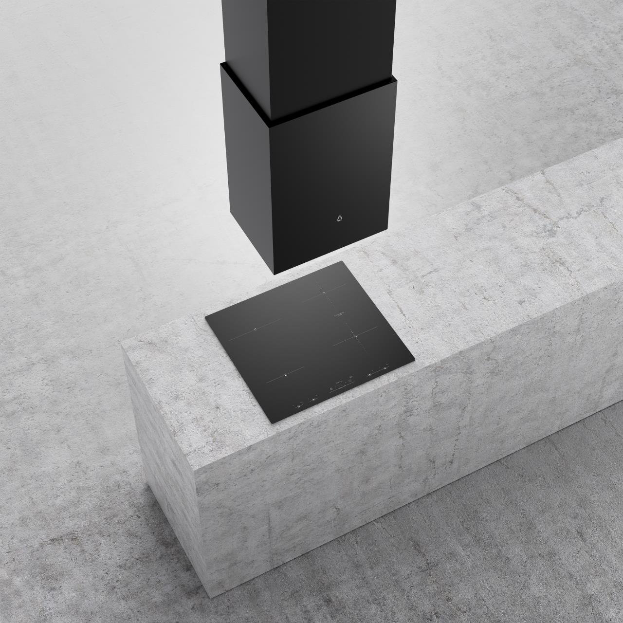 Obrázek Odsavač ostrůvkový Cube W Black (CDW4001C)