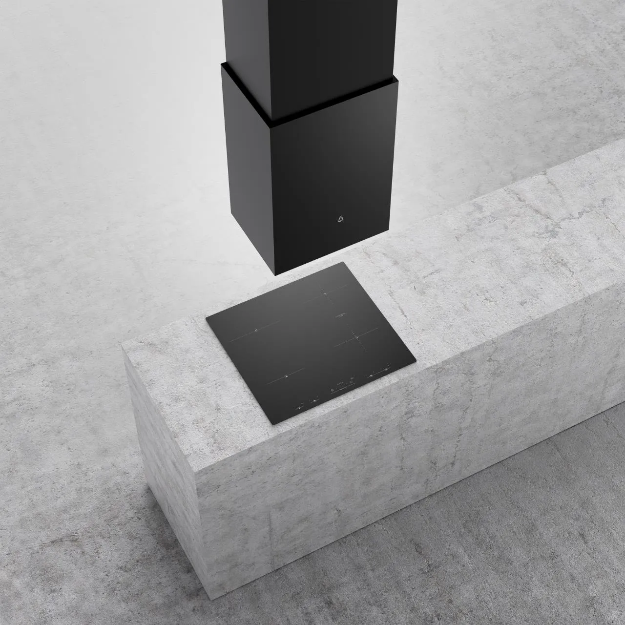Obrázek Odsavač ostrůvkový Cube W Black (CDW4001C)