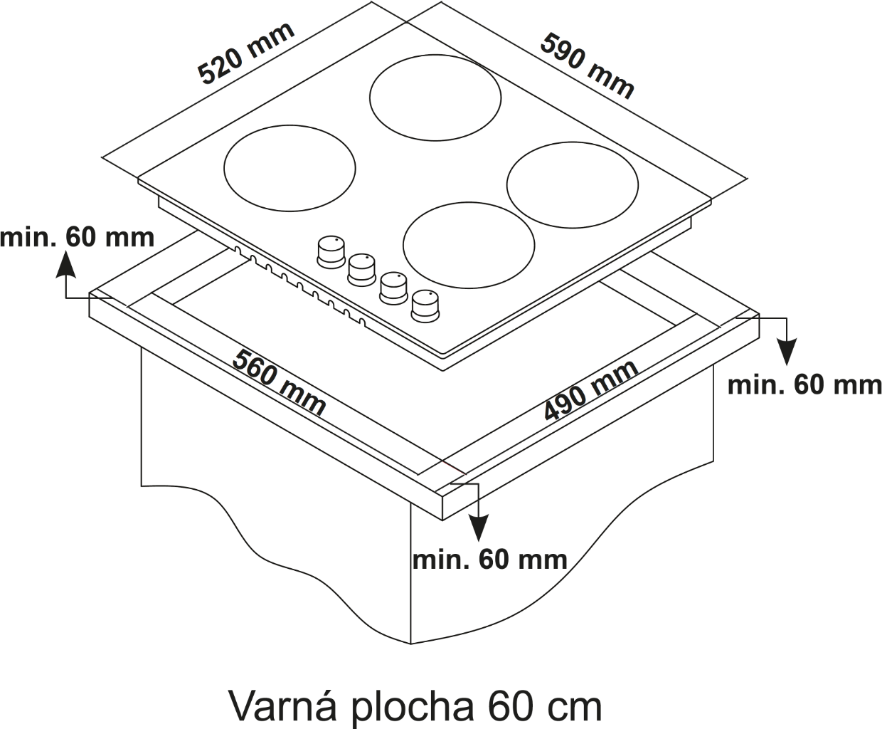 Obrázek DESKA PLYNOVÁ KPG6010WG
