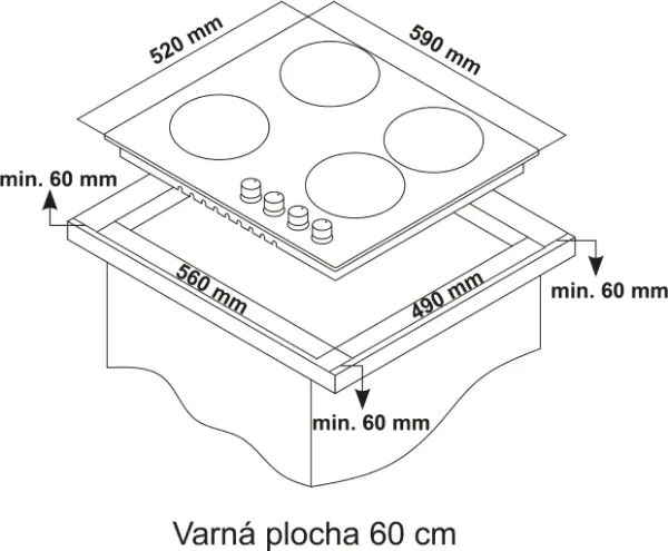 Obrázek DESKA PLYNOVÁ KPG6010WG