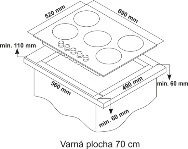Obrázek DESKA PLYNOVÁ KPG7020BG