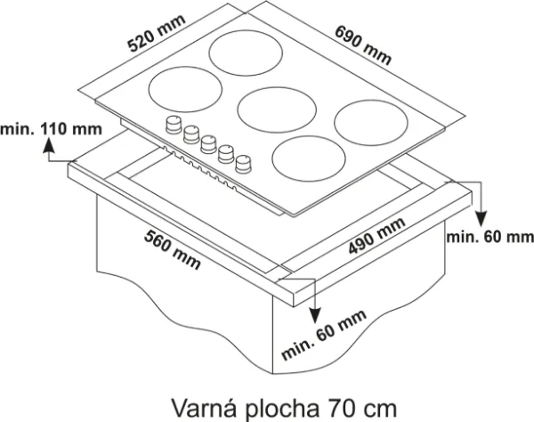 Obrázek DESKA PLYNOVÁ KPG7020BG