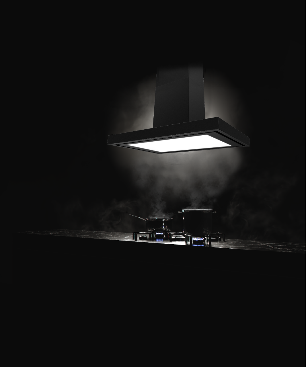 Obrázek Odsavač komínový T-Light Black 90 (CDT9002C)