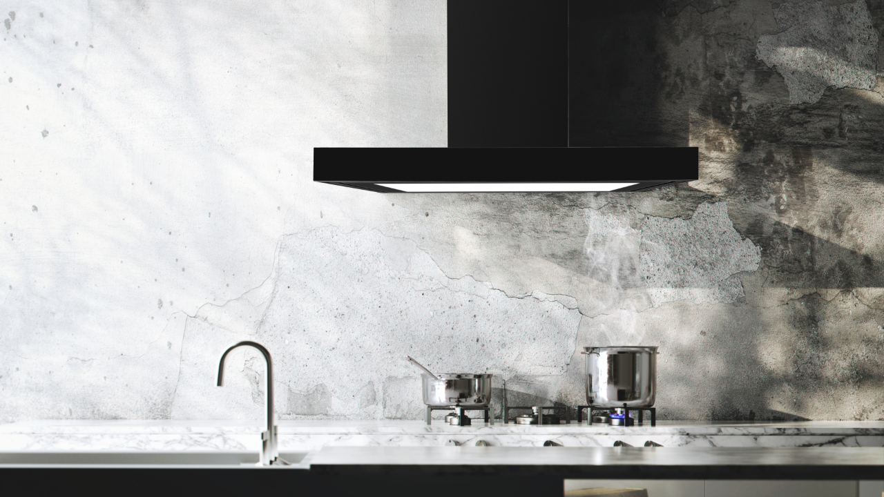 Obrázek Odsavač komínový T-Light Black 90 (CDT9002C)