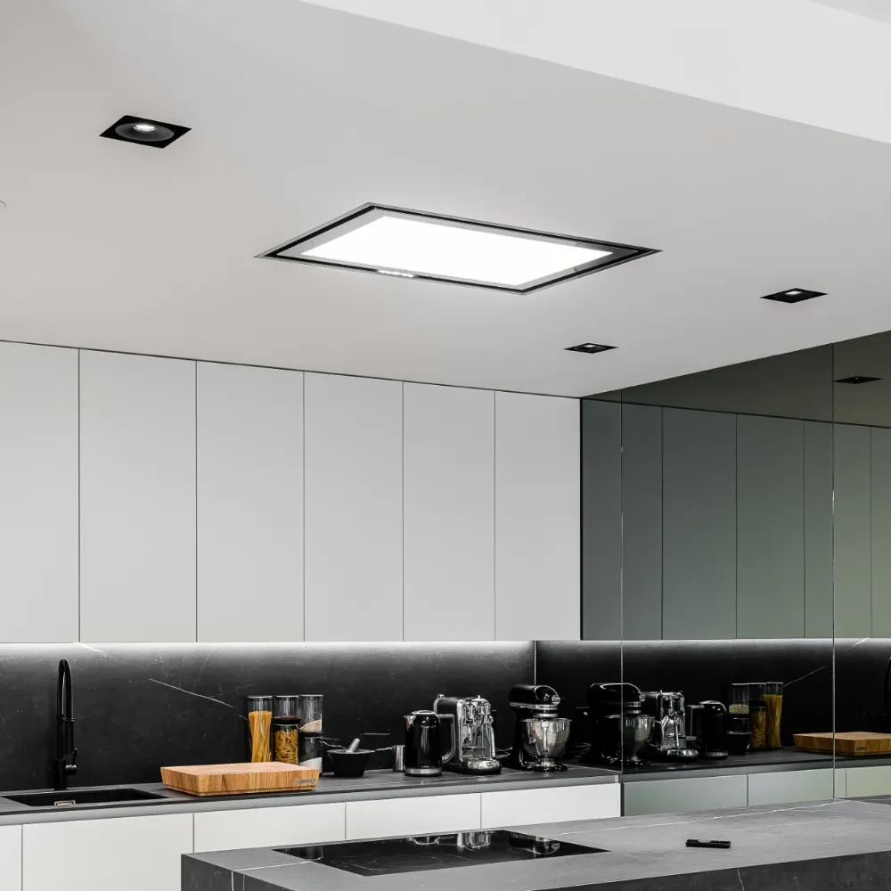 Obrázek Odsavač vestavný stropní SU Light Inox White (CDS9001IB)