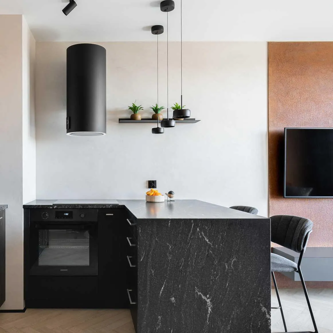 Obrázek Odsavač komínový Tubus Black (CDP3801C)