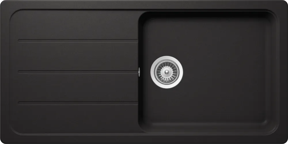 Dřez FORMHAUS D-100L NERO Horní uložení