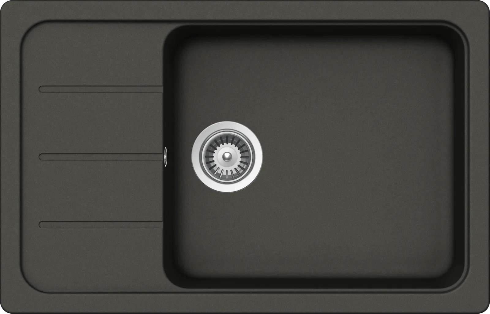 Obrázek Dřez FORMHAUS D-100LS ASPHALT Horní uložení