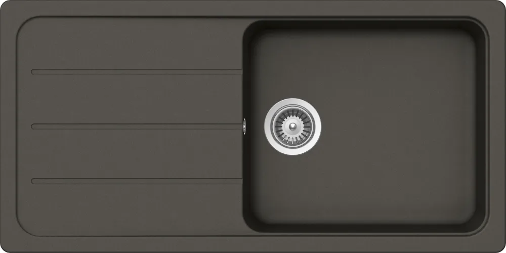Dřez FORMHAUS D-100L ASPHALT Spodní uložení