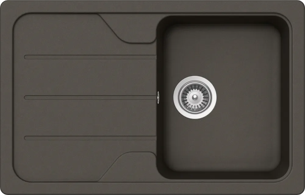 Dřez FORMHAUS D-100S ASPHALT Spodní uložení