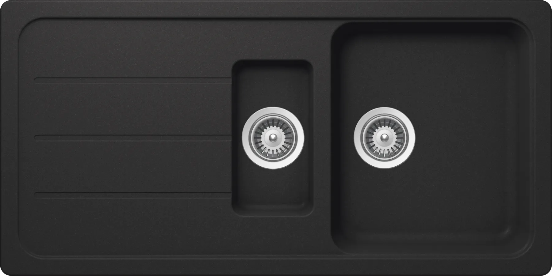 Obrázek Dřez FORMHAUS D-150L ONYX Horní uložení