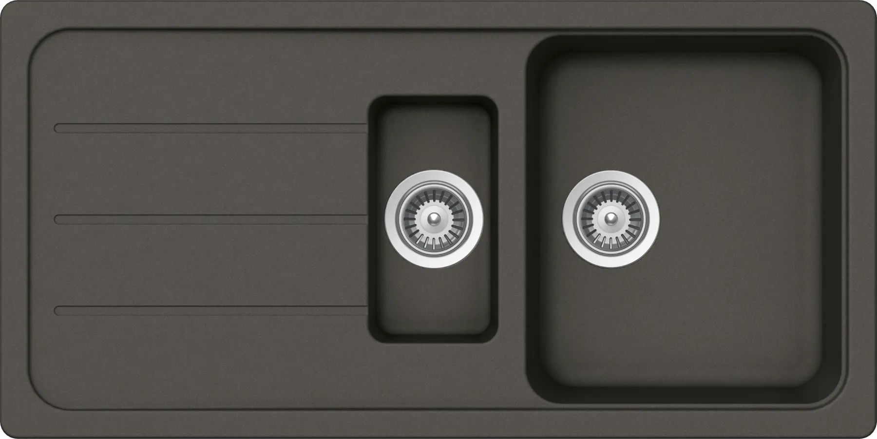 Obrázek Dřez FORMHAUS D-150L ASPHALT Spodní uložení