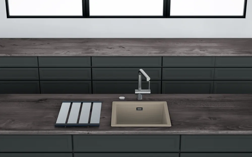 Obrázek Dřez KIRUNA N-100 DUSK Horní uložení