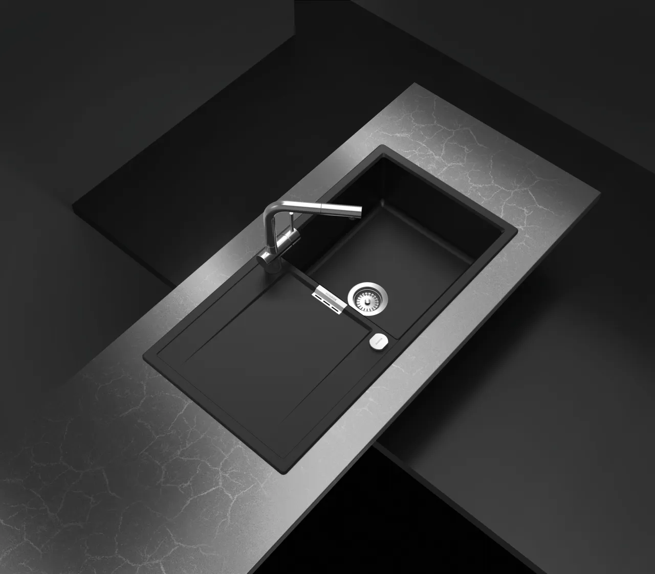 Obrázek Dřez MONO D-100L DUSK Horní uložení