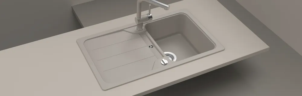 Obrázek Dřez FORMHAUS D-100 ASPHALT Horní uložení