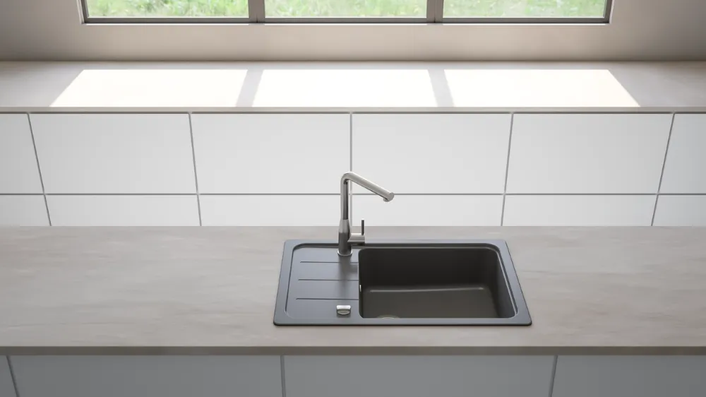 Obrázek Dřez FORMHAUS D-100LS ONYX Horní uložení