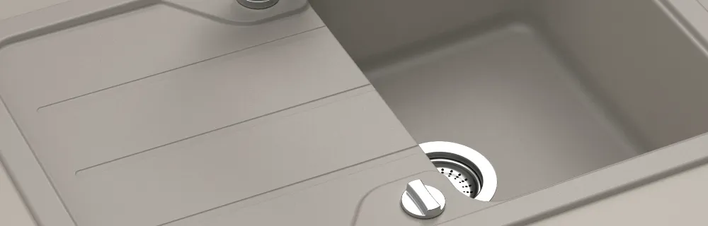 Obrázek Dřez FORMHAUS D-100S ASPHALT Horní uložení