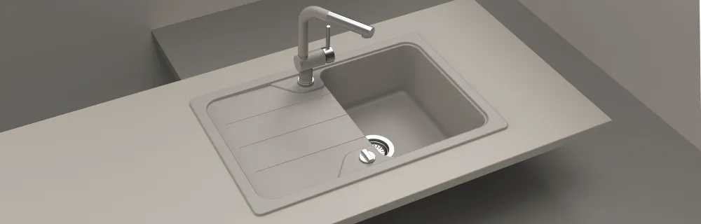 Obrázek Dřez FORMHAUS D-100S CROMA Horní uložení